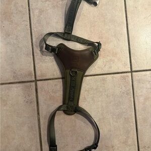 Green Dog Harness with Adjustable Straps